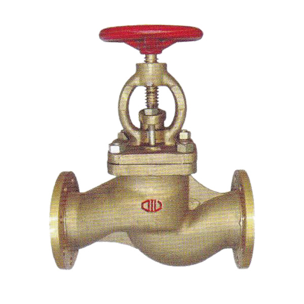 Bronze globe valve flange